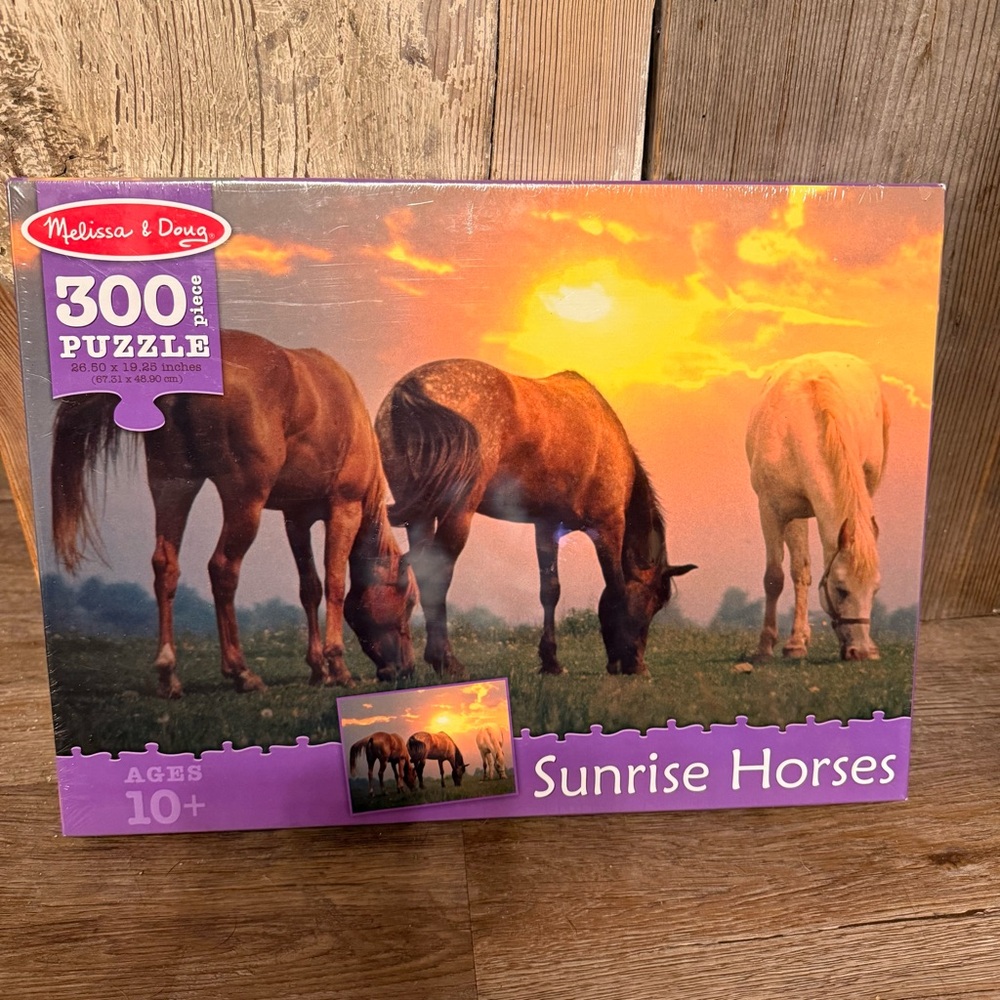 Melissa & Doug Orange and Brown Puzzle 300 Pieces